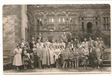 Vintage RPPC; Group of People Standing in Front of Castle in Heidelberg, Germany picture