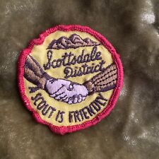 Rare Vintage Boy Scout Scottsdale District A Scout Is Friendly Patch picture
