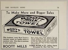 1931 Print Ad Boott Mills Absorbent Towels Parker & Wilder Selling Agents NYC picture