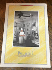 Vintage Paul Bocuse French Chef Cuisine De Tradition Oversize Menu, Lyon France picture