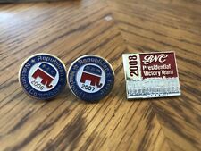 2006/07 Republican National Committee Lapel Pins + 2008 Presidential Victory Tea picture