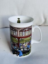 Harrods Knightsbridge Fine Bone China England  Coffee Mug Tea Cup People Luggage picture