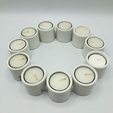 Ikea 11 Interlock Votive Tea Light White Candle Holders Centerpiece Circle picture