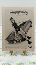 1966 Fiat Magazine Ad 11 X 8.5 SECOND BEST SHAPE IN ITALY picture