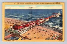 Atlantic City NJ-New Jersey, World Famous Steel Pier, Vintage c1952 Postcard picture