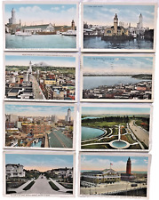c1920s Seattle Washington WA~Lot of 8 Vintage Postcards Docks, Downtown, Bay Etc picture