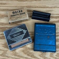 Vintage Lot ~ Top Blue Pocket Cigarette Roller Rizla & Macro Maker ~ 60’s picture