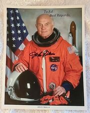 John Glenn Astronaut Senator signed 8x10 photo  Senior Space Flight Senator OH picture