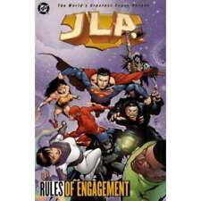 JLA Rules of Engagement TPB #1 in Near Mint + condition. DC comics [d