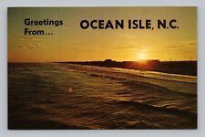 Postcard Greetings from Ocean Isle North Carolina Late Summer Sunset picture