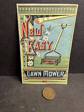 Vintage NEW EASY LAWN MOWER Trade Card picture