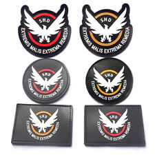 6 PCS THE DIVISION SHD U.S. ARMY USA RUBBER PATCHES BADGE HOOK LOOP PATCH picture