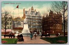 London Great Britain Leicester Square Scenic Landmarks DB UNP Postcard picture