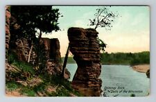 Dells Of The WI WI-Wisconsin, Chimney Rock Vintage Souvenir Postcard picture