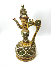 ANTIQUE RARE  ZSOLNAY PECS HANDLE JUG  ISLAMIC INFLUENCE HUNGARIAN picture