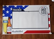2017 Budweiser Buy A VET A Bud Thank You Message Poster Vets #BuyAVetABud 3'x5' picture