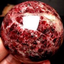 280g  53mm Natural RED Garnet Crystal gemstone stone sphere BALL HEALING  q441 picture
