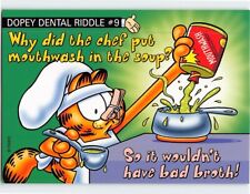 Postcard Dopey Dental Riddle #9 Garfield Comics picture