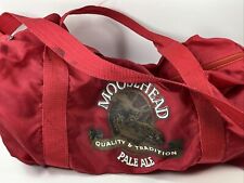 Moosehead Beer Pale Ale Duffle Bag vintage red bag Saint John New Brunswick picture