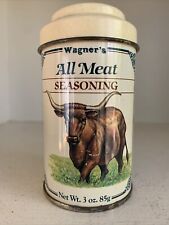Vintage John Wagner & Sons Spice Tin COW Beef  ALL MEAT SEASONING picture
