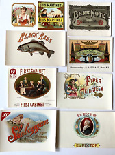 Lot of 8 Victorian / Vintage Cigar Labels Tobacciana picture