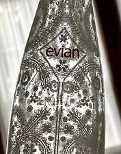 Evian Limited Edition 2008 Christian Lacroix Glass Bottle Florals Empty 11.5”T picture