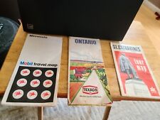 LOT OF 3 VINTAGE TRAVEL MAPS MINNESOTA MOBIL MAP , TEXACO ONTARIO,CANADA + ST. C picture
