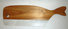 Hardwood Wooden Wood Whale Fish Marble Cutting Board Chopping Tray Serving picture