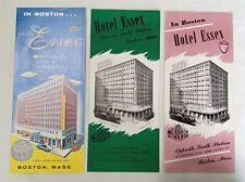 Vintage Hotel Essex Boston Advertising Travel Brochure Lot 1952 1956 1963 picture