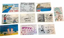 Vintage CB Radio Ham Amateur QSL Art Cards Lot of  10 Cards B picture