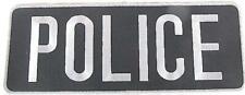 POLICE Embroidered Patch Large White Blue NEW 10.5