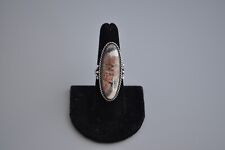 Old Pawn Navajo Sterling Silver And Agate  Size 7 picture