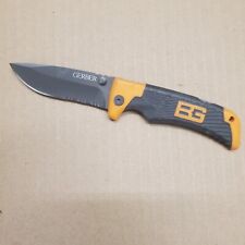 Gerber Bear Grylls Pocket Knife Lockback Combo Edge Blade picture