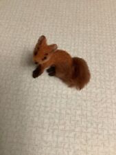 Vintage German Wagner Handwork flocked miniature fox picture