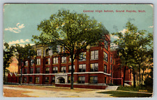 c1910s Central High School Grand Rapids Michigan Antique Postcard picture