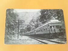 1929 POSTCARD LACKAWANNA WANDERLUST RAILROAD TRAIN CABOOSE DELAWARE GAP AIR MAIL picture
