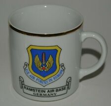 Vintage 1988 RAMSTEIN US AIR FORCE BASE Germany PRIME RIBS Coffee Mug RARE picture