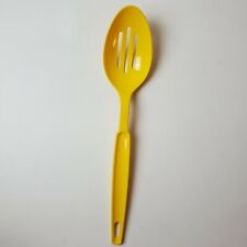 Ekco #2 Slotted Spoon Bright Yellow Nylon Plastic Vintage USA picture