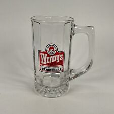 Wendy's Restaurant Logo “Old Fashioned Hamburgers” 12 oz Glass Mug picture