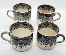 ANTIQUE W.T. COPELAND & SONS SET OF 4 ESPRESSO COFFEE CUPS LACE PATTERN picture