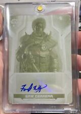 Forest Whitaker Auto - 2020 Topps Star Wars Holocron 1/1 Yellow Printing Plate picture