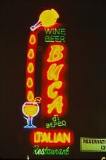 c1980s Neon Sign~Buca di Beppo Italian Restaurant~Vintage 35mm FujiChrome Slide picture