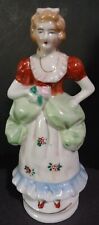 Vintage Occupied Japan Porcelain Figurine Woman 6 1/2 Inches picture