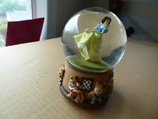 Vintage SNOW WHITE and the SEVEN DWARVES Disney SNOW GLOBE and MUSIC BOX picture