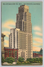 Postcard 100 McAllister St Building San Francisco, California Vintage View picture