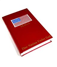 The MAGA Bible; Hardcover, Red, Embroidered Flag, Trump 2024 picture