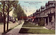 1913 FRANKLIN AVENUE LOOKING WEST, WILKINSBURG, PA. horse-drawn carriage picture