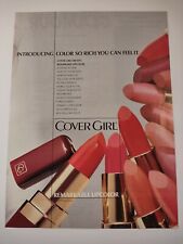Cover Girl Remarkable Lipcolor So Rich You Can Feel It Vintage 1990s Print Ad picture