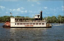 Wisconsin La Crosse Queen paddle wheel boat ~ dated 1983 postcard picture
