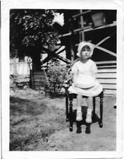 LITTLE GIRL Vintage FOUND PHOTOGRAPH bw  Original Snapshot 04 38 I picture